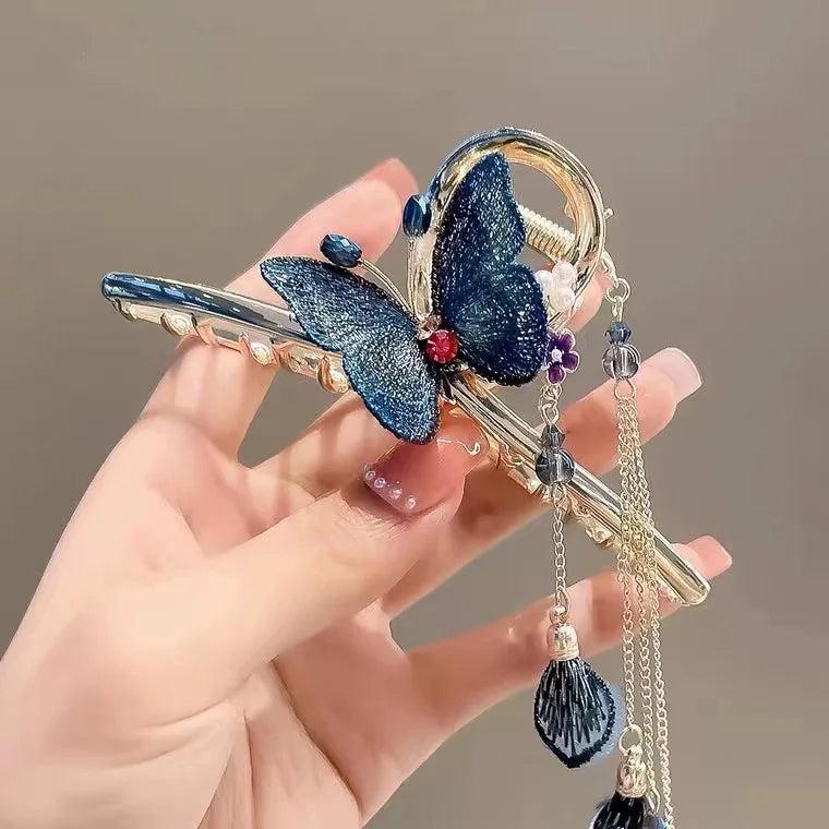 Crystal Butterfly Hair Clip for Women
