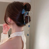 Crystal Butterfly Hair Clip for Women