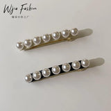 Vintage French Spring Hairclip with Pearls Hair Accessories