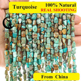 Natural Turquoise Nugget Loose Gemstones Beads for Jewelry Making