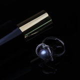 Freshwater Pearl Rings Women, Adjustable Cultured Pearl Rings 925 Silver Jewelry