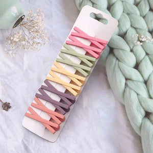 Matte X Shape Hair Clips Set Girls Barrettes Hair Accessories
