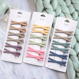 Matte X Shape Hair Clips Set Girls Barrettes Hair Accessories