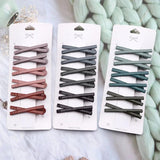 Matte X Shape Hair Clips Set Girls Barrettes Hair Accessories