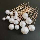U-shaped Pin Barrette Clip Hairpins Simulated Pearls Bridal Hairpin
