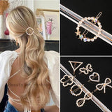Geometric Round Hair Clips Barrette Women Girls Hair Accessories