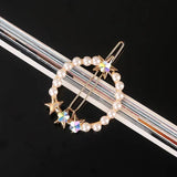 Geometric Round Hair Clips Barrette Women Girls Hair Accessories