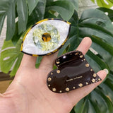 Colorful Evil Eye Heart Hair Clip Claw For Women Girls Temperament Crab Clamp