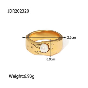 Uworld Vintage Style Ring with Fresh Water Pearl