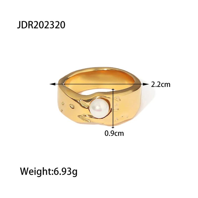 Uworld Vintage Style Ring with Fresh Water Pearl