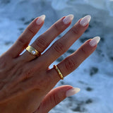 Uworld Vintage Style Ring with Fresh Water Pearl