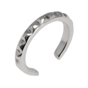 925 Silver Geometric Adjustable Ring Fine Jewelry