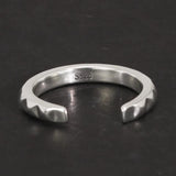 925 Silver Geometric Adjustable Ring Fine Jewelry