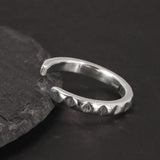 925 Silver Geometric Adjustable Ring Fine Jewelry