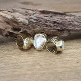 Baroque Pearl Open Ring Adjustable Golden Ring Men Women Jewelry