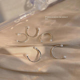 5pcs Geometric Knuckle Midi Rings Set Anillos