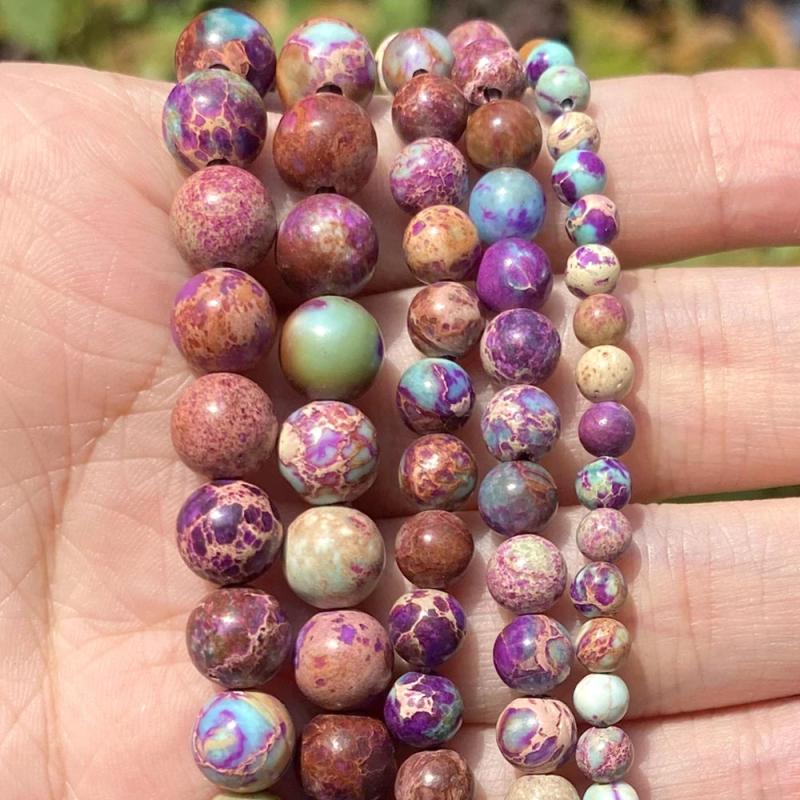 45 Natural Stone Beads & Glass Beads Jewelry Making DIY Bracelet Accessories