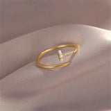Geometric Pearl Ring for Women's Jewelry