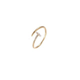 Geometric Pearl Ring for Women's Jewelry