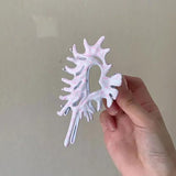 Colorful Alien Metal Conch Hair Claws for Women Girl Y2K