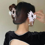 Colorful Alien Metal Conch Hair Claws for Women Girl Y2K