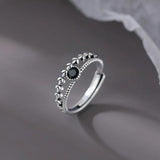 925 Silver Zircon Wheat Leaf Ring for Women Girl Party Daily Jewelry