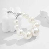 Big Pearl Chain Bracelet Hip Hop Jewelry