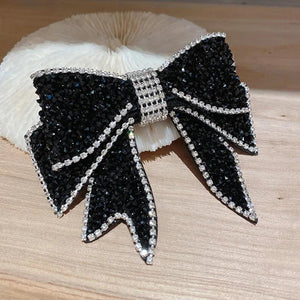 Crystal Pearl Bow Hair Clips High-end Hair Accessories