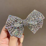 Crystal Pearl Bow Hair Clips High-end Hair Accessories