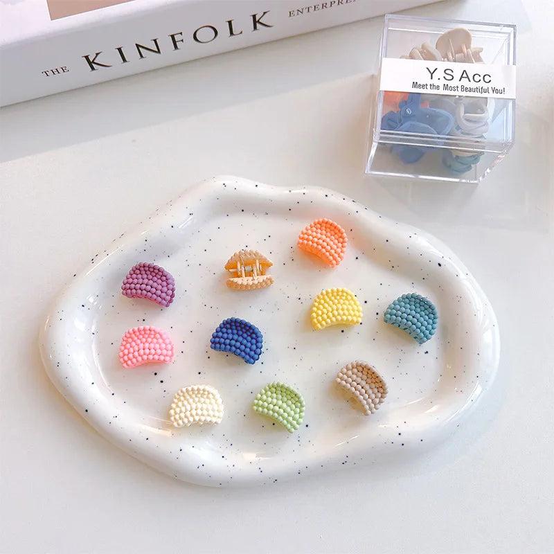 Matte Mini Hair Claws Girls Hair Clips Kids Hair Accessories