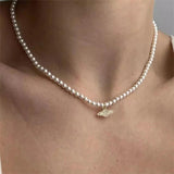 Y2K Planet Saturn Pendant Choker Necklace for Women