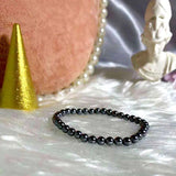 Dark Grey Shell Pearl Bracelet 4-12mm 14-21cm