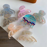 Octopus Shark Hair Claw Clips Purple Funny Sea Animal Hairpin Jewelry Gift