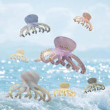 Octopus Shark Hair Claw Clips Purple Funny Sea Animal Hairpin Jewelry Gift