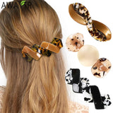 Acrylic Twist Hairgrips Women Girls Cross 8-Shape Hair Clips Hair Accessories