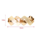 Acrylic Twist Hairgrips Women Girls Cross 8-Shape Hair Clips Hair Accessories