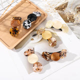 Acrylic Twist Hairgrips Women Girls Cross 8-Shape Hair Clips Hair Accessories