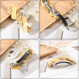 Acrylic Twist Hairgrips Women Girls Cross 8-Shape Hair Clips Hair Accessories