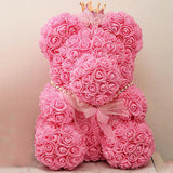 50-200pcs PE Foam Rose Artificial Flower Heads DIY Teddy Bear Roses Scrapbooking