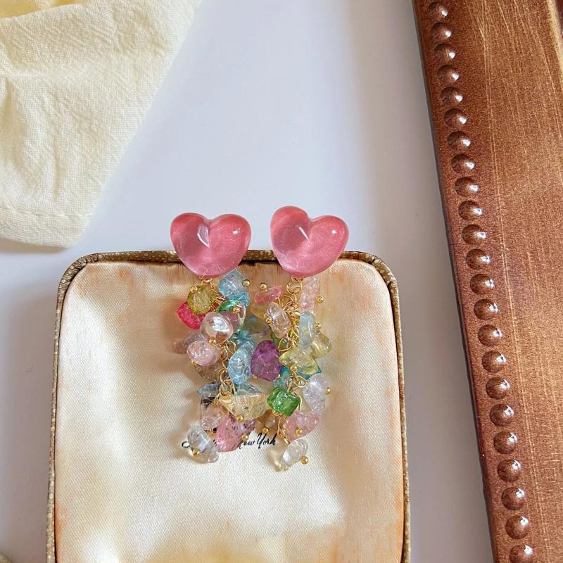 Pearl Tassel Wedding Drop Earrings Exaggerate Flower Butterfly Long Earring