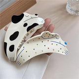 Acrylic Puppy Hair Clips Women Large Net Red Hairpin