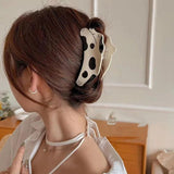Acrylic Puppy Hair Clips Women Large Net Red Hairpin