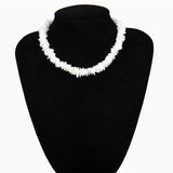 Boho Hawaii Puka Clam Shell Necklace Beach Jewelry