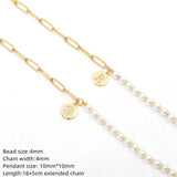 Initials Charm Bracelet Women Pave CZ Pearl Bead Bracelet Jewelry Gift