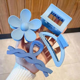 8Pcs Acrylic Hair Claws Hairpins Barrette Crab Hair Clips Headwear Accessories