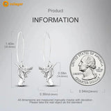 925 Silver Crested Bird Earrings for Women