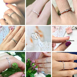 925 Silver Rings Women AAA Zircon Propose Wedding Jewelry Gift BR71
