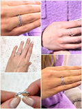 925 Silver Rings Women AAA Zircon Propose Wedding Jewelry Gift BR71