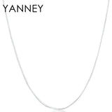 925 Sterling Silver Necklace For Women 2MM 16-30 Inches Side Snake Necklace