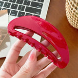 Muweordy Red Hair Clip Acetate Claw Large Size Hair Claw